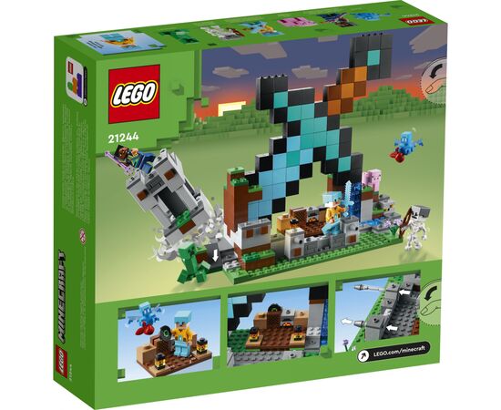 Конструктор LEGO Minecraft Форпост із мечем 427 деталей (21244), зображення 7 Конструктор LEGO Minecraft Форпост із мечем 427 деталей (21244), зображення 7