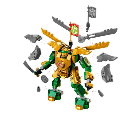 Конструктор LEGO Ninjago Битва робота Ллойда EVO 223 деталі (71781), зображення 4 Конструктор LEGO Ninjago Битва робота Ллойда EVO 223 деталі (71781), зображення 4