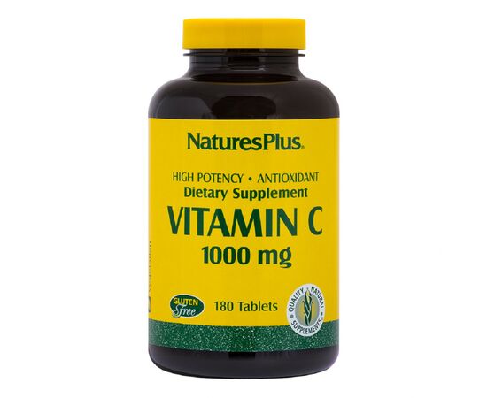 Вітамін Natures Plus Вітамін C, Vitamin C, 1000 мг, Nature's Plus, 180 таблеток (NAP-02290)