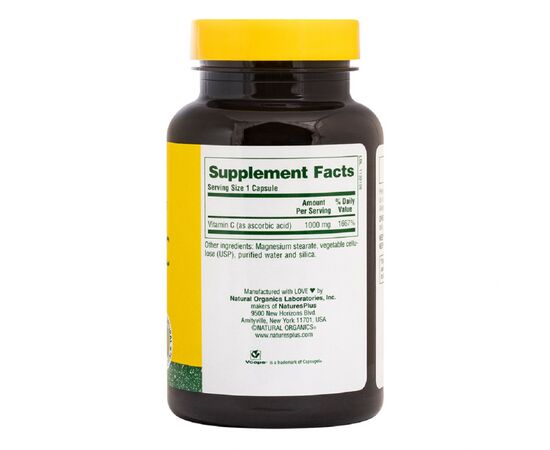 Вітамін Natures Plus Вітамін C, Vitamin C, 1000 мг, Nature's Plus, 90 вегетаріанс (NTP2312), зображення 2 Вітамін Natures Plus Вітамін C, Vitamin C, 1000 мг, Nature's Plus, 90 вегетаріанс (NTP2312), зображення 2