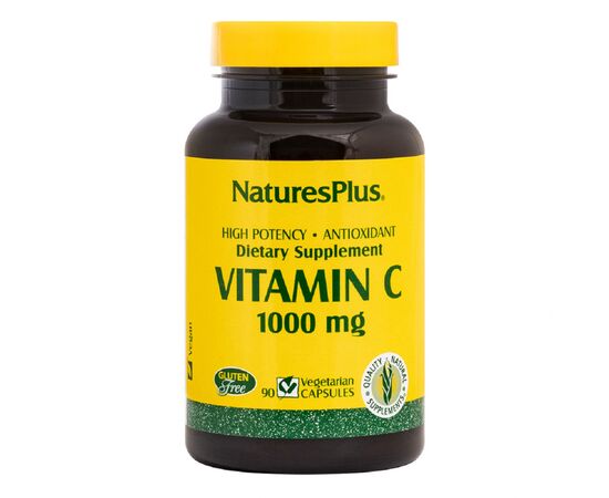 Витамин Natures Plus Витамин C, Vitamin C, 1000 мг, Nature's Plus, 90 вегетарианс (NTP2312)
