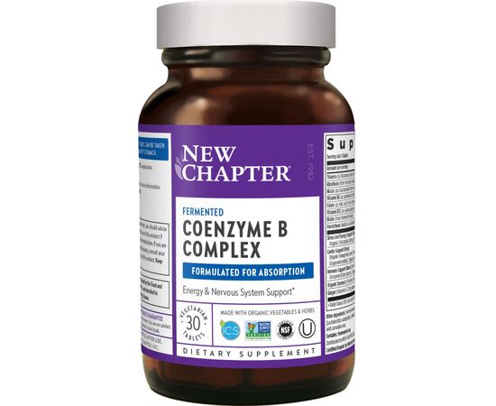 Вітамін New Chapter Коензим В-Комплексу, Coenzyme B Complex, 30 таблеток (NC0112)