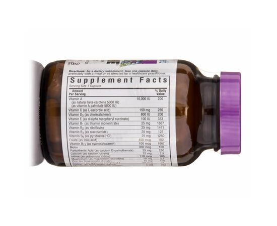 Мультивитамин Bluebonnet Nutrition Мультивитамины без железа, Single Daily, 30 капсул (BLB0111), изображение 2