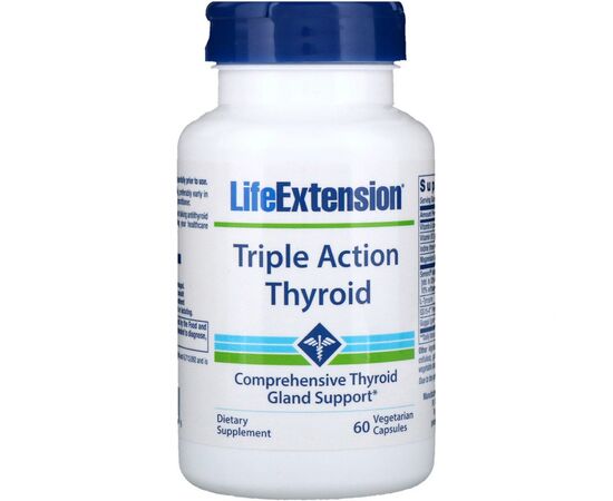 Витамин Life Extension Поддержка Щитовидной Железы, Тироид тройного действия (LEX-20036), изображение 2 Витамин Life Extension Поддержка Щитовидной Железы, Тироид тройного действия (LEX-20036), изображение 2