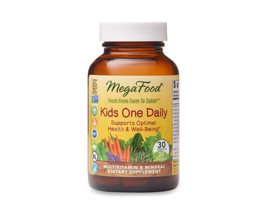 Витамин MegaFood Детские ежедневные витамины Kids One Daily, 30 таблеток (MGF-10179)