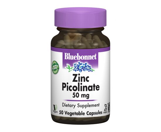Минералы Bluebonnet Nutrition Цинк Пиколинат 50мг, 50 гелевых капсул (BLB-00738)