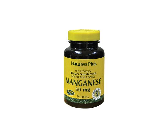 Минералы Natures Plus Марганец 50мг, 90 таблеток (NAP-03450)