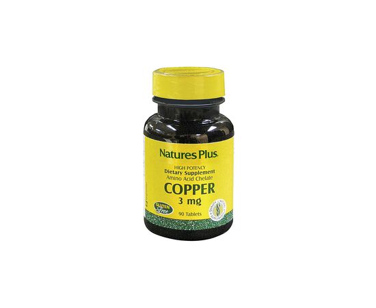 Минералы Natures Plus Медь 3мг, 90 таблеток (NAP-03430)