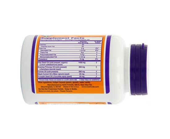 Жирные кислоты Now Foods Омега 3-6-9 1000мг, 100 желатиновых капсул (NF1835), изображение 2 Жирные кислоты Now Foods Омега 3-6-9 1000мг, 100 желатиновых капсул (NF1835), изображение 2