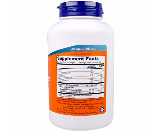 Жирные кислоты Now Foods Супер Омега ЭПК (ейкозапентаиновая кислота) 1200мг, 120 же (NOW-01682), изображение 2 Жирные кислоты Now Foods Супер Омега ЭПК (ейкозапентаиновая кислота) 1200мг, 120 же (NOW-01682), изображение 2