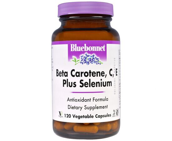 Вітамінно-мінеральний комплекс Bluebonnet Nutrition Бета-Каротин, C, Е + Селен, Beta Carotene, C, E Plus Seleniu (BLB-00322)
