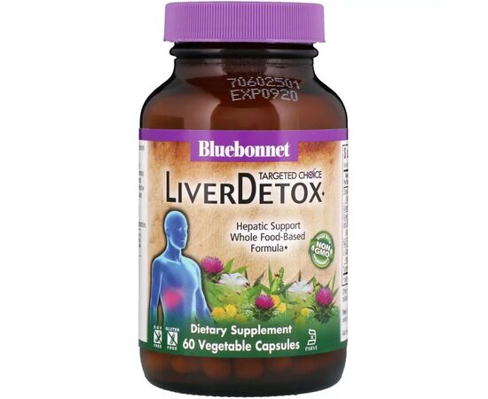 Травы Bluebonnet Nutrition Комплекс для Детоксикации Печени, Liver Detox, Targeted Choi (BLB2022)