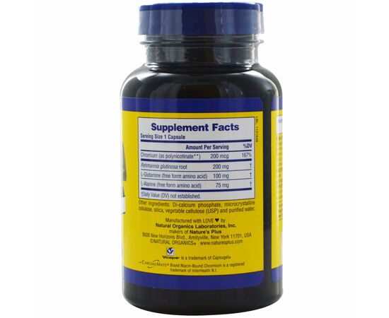 Вітамінно-мінеральний комплекс Natures Plus Блокатор Сахара, Sugar Control, 60 гелевих капсул (NTP4711), зображення 2 Вітамінно-мінеральний комплекс Natures Plus Блокатор Сахара, Sugar Control, 60 гелевих капсул (NTP4711), зображення 2