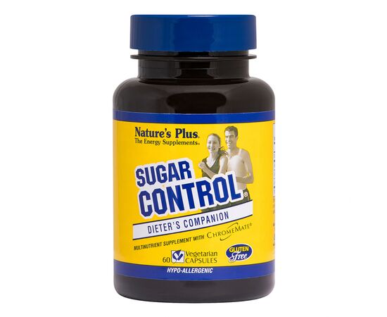Вітамінно-мінеральний комплекс Natures Plus Блокатор Сахара, Sugar Control, 60 гелевих капсул (NTP4711)
