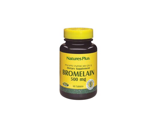 Травы Natures Plus Бромелайн 500 мг, 60 таблеток (NTP4408)