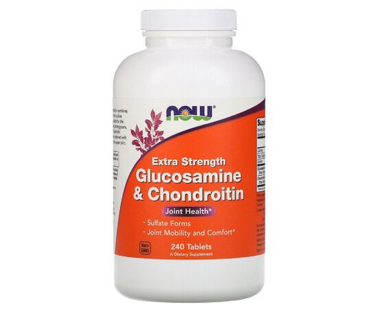 Вітамін Now Foods Глюкозамін І Хондроітин Посиленої дії, Glucosamine & Ch (NOW-03244)
