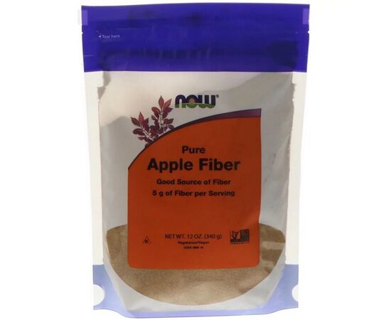 Витамин Now Foods Чистая яблочная клетчатка, Pure Apple Fiber, Порошок, 340 г (NOW-05908)