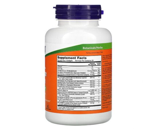 Вітамінно-мінеральний комплекс Now Foods Комплекс для Здоров'я Передміхурової Залози Clinical Strengt (NOW-03348), зображення 2 Вітамінно-мінеральний комплекс Now Foods Комплекс для Здоров'я Передміхурової Залози Clinical Strengt (NOW-03348), зображення 2