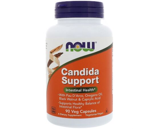 Витаминно-минеральный комплекс Now Foods Комплекс для Кишечника, Candida Support, 90 гелевых капсул (NOW-03308)