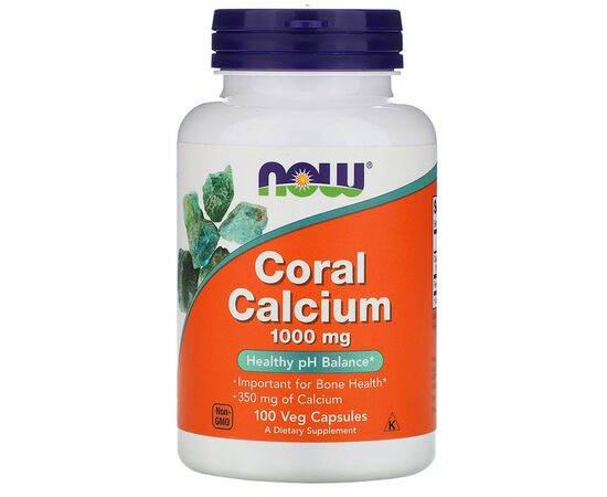 Минералы Now Foods Коралловый Кальций, Coral Calcium, 100 Вегетарианских капсул (NOW-01273)