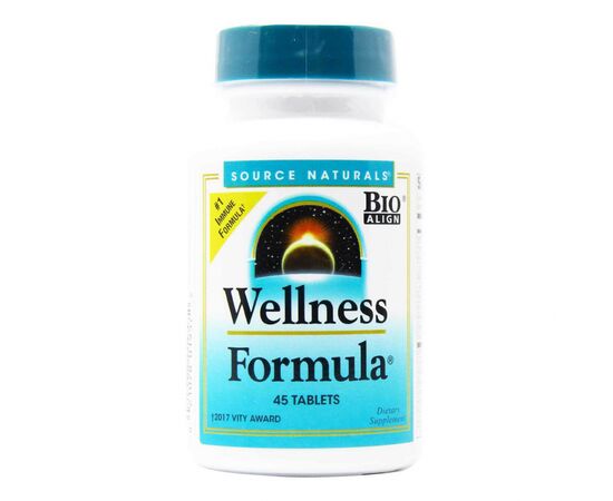 Витаминно-минеральный комплекс Source Naturals Поддержка Иммунитета, Wellness Formula, 45 таблеток (SN0021)