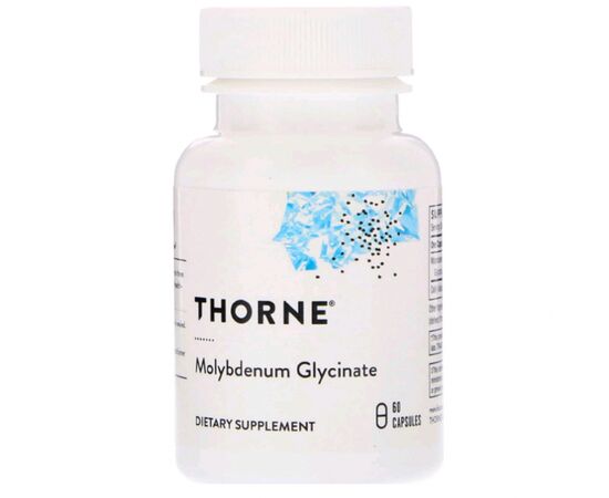 Мінерали Thorne Research Гліцинат молібдену, Molybdenum Glycinate, 60 капсул (THR-00342)