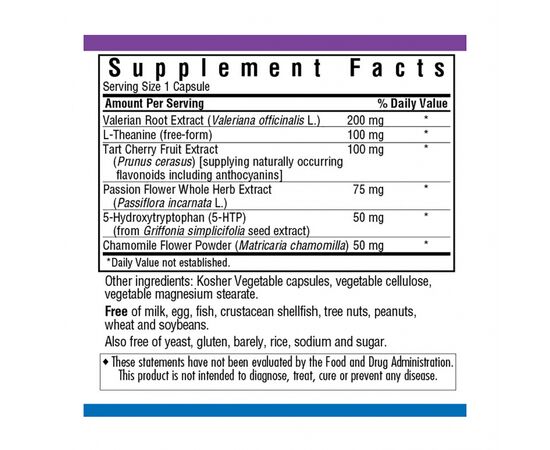 Травы Bluebonnet Nutrition Нормализация сна, Targeted Choice, 30 растительных капсул (BLB2004), изображение 2 Травы Bluebonnet Nutrition Нормализация сна, Targeted Choice, 30 растительных капсул (BLB2004), изображение 2
