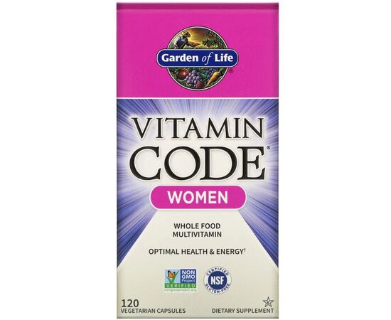 Мультивитамин Garden of Life Мультивитамины для Женщин, Vitamin Code, 120 вегетарианских (GOL-11366)