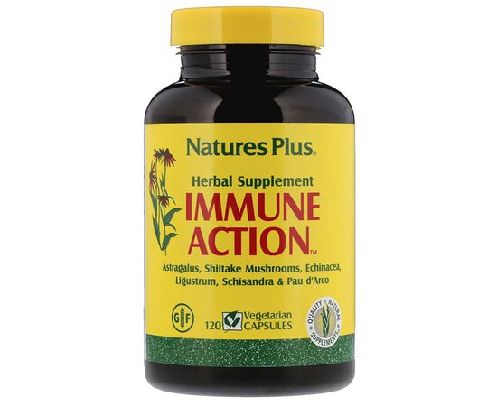 Трави Natures Plus Імуностимулюючий комплекс, Immune Action, 120 рослинних (NAP-01068)