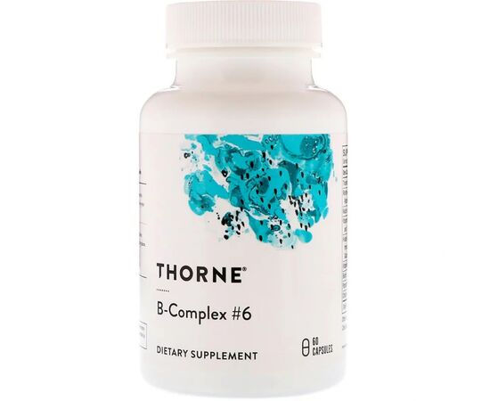 Витамин Thorne Research В-Комплекс №6, B-Complex 6, 60 капсул (THR-10603)