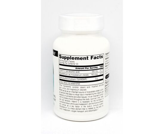 Витаминно-минеральный комплекс Source Naturals МСМ 1000мг с Витамином С, 60 таблеток (SN1288), изображение 2