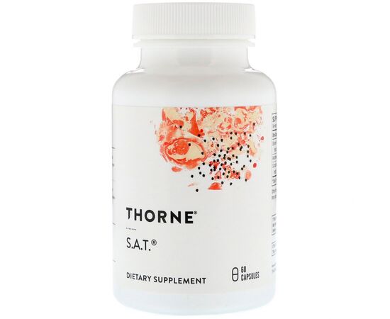 Трави Thorne Research Підтримка Печінки, S.A.T., 60 капсул (THR-73202)