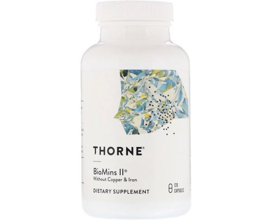 Мінерали Thorne Research Мікроелементи, BioMins II, 120 капсул (THR-00665)