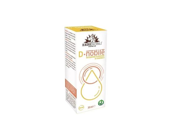 Вітамін Erbenobili Вітамін D, Vitamin D Supplement, D Noble, 30 мл краплі (EN194)