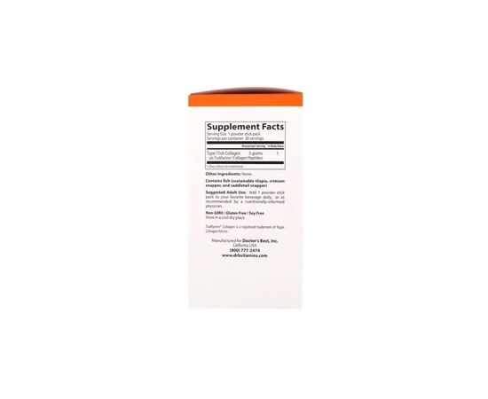 Жирные кислоты Doctor's Best Рыбий Коллаген, Fish Collagen, 30 пакетиков (DRB-00418), изображение 2 Жирные кислоты Doctor's Best Рыбий Коллаген, Fish Collagen, 30 пакетиков (DRB-00418), изображение 2