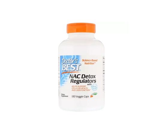 Витамин Doctor's Best N-Ацетилцистеин, NAC Detox Regulators, 180 гелевых капсул (DRB-00517)