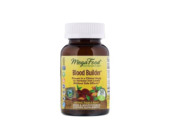 Витаминно-минеральный комплекс MegaFood Строитель крови, Blood Builder, 30 таблеток (MGF-10170)