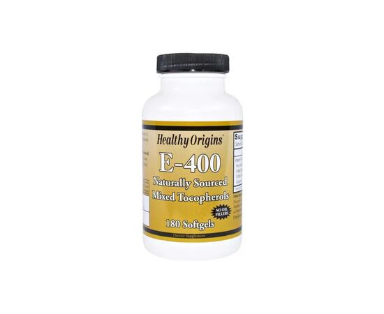 Вітамін Healthy Origins Вітамін Е, Суміш токоферолу, Vitamin E 400 МО, 180 капсул (HO15145)