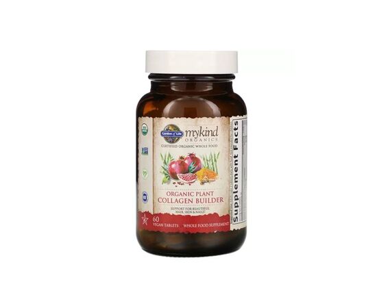 Вітамінно-мінеральний комплекс Garden of Life Органічний Колаген, Collagen Builder, MyKind Organics, 60 ве (GOL-12013), зображення 2 Вітамінно-мінеральний комплекс Garden of Life Органічний Колаген, Collagen Builder, MyKind Organics, 60 ве (GOL-12013), зображення 2