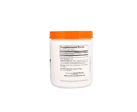 Аминокислота Doctor's Best L-Цитруллин в Порошке, L-Citrulline Powder, 200 гр. (DRB-00437), изображение 2 Аминокислота Doctor's Best L-Цитруллин в Порошке, L-Citrulline Powder, 200 гр. (DRB-00437), изображение 2