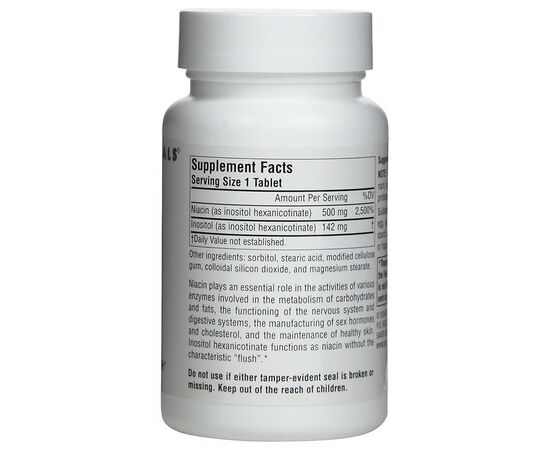Витамин Source Naturals Ниацин (В3) 500мг, 60 таблеток (SN0921), изображение 2 Витамин Source Naturals Ниацин (В3) 500мг, 60 таблеток (SN0921), изображение 2