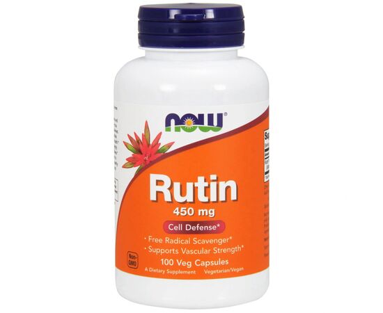 Антиоксидант Now Foods Рутин, Rutin, 450 мг, 100 вегетаріанських капсул (NOW-00735)