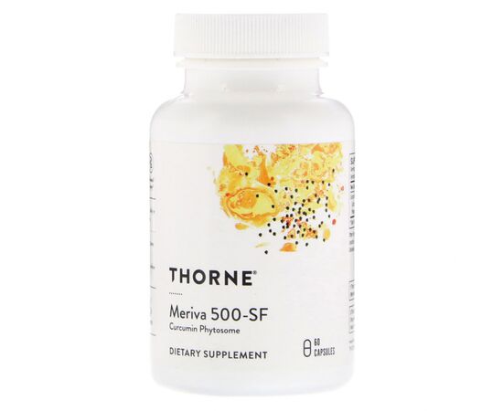 Травы Thorne Research Фитосомы Куркумина 500-SF, Curcumin Phytosome Meriva, 60 ге (THR-00485)