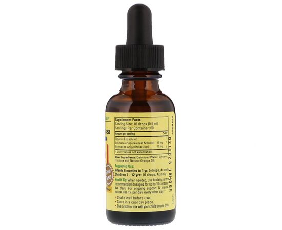 Травы ChildLife Жидкая Эхинацея для Детей с Апельсиновым Вкусом, Echinacea, (CDL-10100), изображение 2 Травы ChildLife Жидкая Эхинацея для Детей с Апельсиновым Вкусом, Echinacea, (CDL-10100), изображение 2