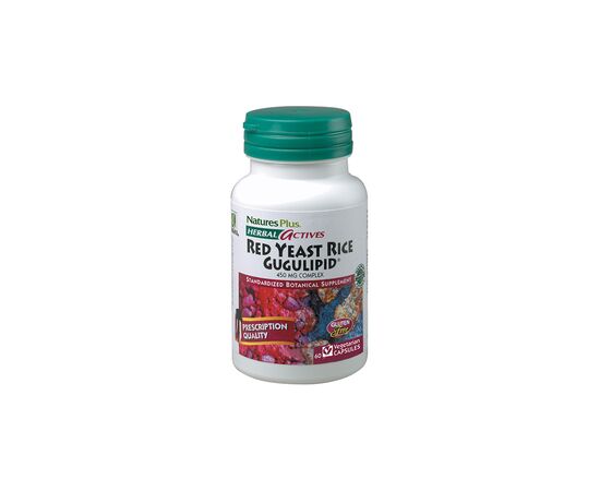 Травы Natures Plus Красный Дрожжевой Рис + Гуггулстероны, Herbal Actives, 60 г (NTP7247)