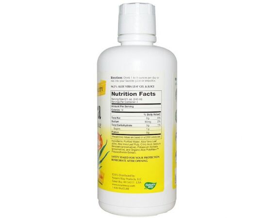 Травы Nature's Way Алоэ вера, листовой гель и сок, Aloe Vera Leaf Gel & Juice, (NWY14281), изображение 2 Травы Nature's Way Алоэ вера, листовой гель и сок, Aloe Vera Leaf Gel & Juice, (NWY14281), изображение 2