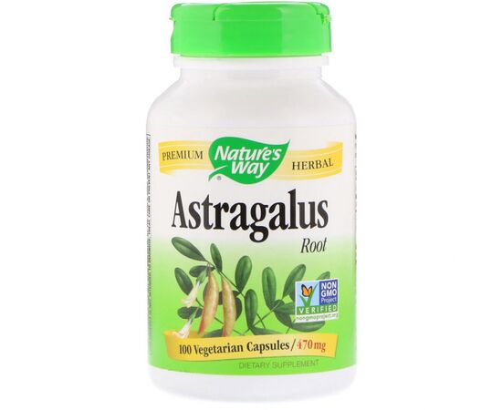 Травы Nature's Way Корень Астрагала, Astragalus Root, 470 mg, 100 Капсул (NWY-10180)