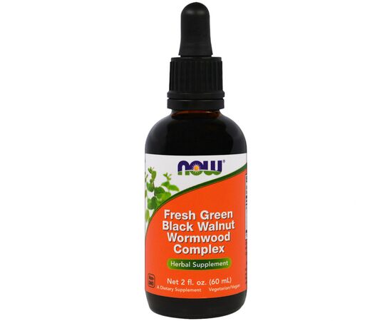 Трави Now Foods Комплекс Чорний Волоський горіх і Полин, Black Walnut Wormwo (NOW-04982)