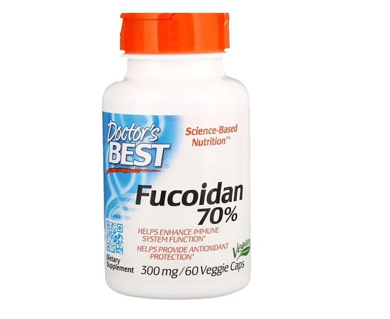 Травы Doctor's Best Фукоидан 70%,  60 вегетарианских капсул (DRB-00165)