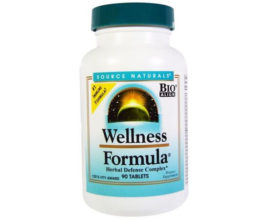 Травы Source Naturals Комплекс лечебных трав, Wellness Formula, 90 таблеток (SN1958)